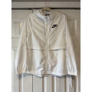 Nike Women's Repel Woven White Lightweight Running Jacket XS